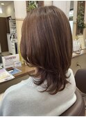 アッシュブラウン 髪質改善トリートメント