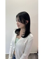 ガーランドウメダ(Garland umeda)&nbsp;【ブリーチなし】韓国風ブルーブラック♪  Sayaka