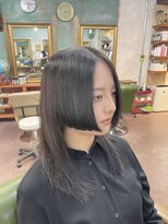 ピエスデシュブー(piece des cheveux) パッツンウルフボブ