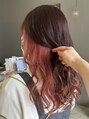ムーンヘアー(moon hair) チラッと見えるインナーカラーや艶のある暖色系が得意です！