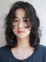 カライング(ing) 大人可愛いミディアムボブウルフカット◎30代40代50代60代