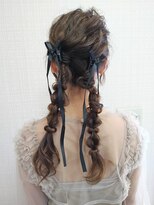 サロン ド オリーブ&nbsp;夏におすすめ！あみおろしツインアレンジ