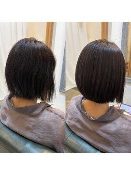 ナイン 田辺(nine) 髪質改善　ツヤツヤボブ