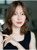 ◎デジタルパーマミディアムヘアコテ巻き風パーマ縮毛矯正韓国風