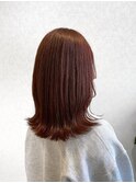 ブリーチ無しチェリーレッドカラー×髪質改善トリートメント☆