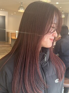 艶髪/ナチュラルレイヤー/ラベンダーブラウン