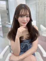 フォンズ(FONS) 透明感ショコラブラウン/ロングレイヤーワンカール/顔周りカット