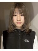 ミルクティーベージュ / ミディアムレイヤー