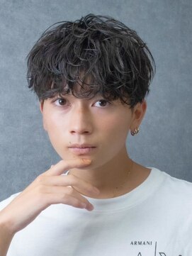 エルマーク 京都駅前(L-MARK) 波巻きスパイラル/men's/ツイストスパイラル/メンズパーマ/学割