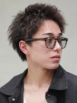 テン 心斎橋(tenn.)&nbsp;アクティブショートフェザーパーマルーズショートセンターパート