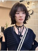 髪質改善ダブルカラーレイヤーボブインナーカラーハイライト