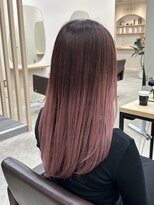 ユウル 横浜(juhl.)&nbsp;グラデーションカラーブリーチダブルカラーピンクヘア横浜横浜駅