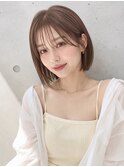 【NOA】結べる切りっぱなしボブ×アッシュブラウン