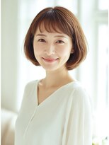シャルマン 銀座(Charumante) 大人美人50代白髪染め×ナチュラル夏カラー丸みショートボブ