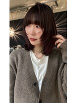 ダブ ギンザ(DaB ginza)&nbsp;暗髪レイヤーボブ×顔まわりカット