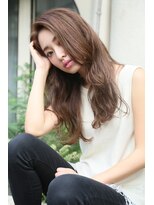 ロエナ(ROENA) 20代30代40代50代小顔カット黒髪ワンレンボブルフネビージュ前髪