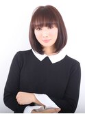ナチュラルキュートな大人のラウンドボブ
