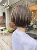 透明感ショートボブ