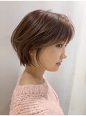 20代30代40代50代 小顔丸みひし形ショート　【LU-CA恵比寿】