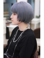シャルティア(SHALLTIA)&nbsp;ブルーグレー【山口市美容室】【山口市ハイトーンカラー】