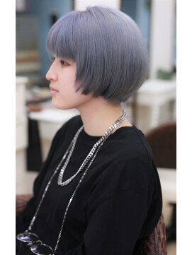 シャルティア(SHALLTIA) ブルーグレー【山口市美容室】【山口市ハイトーンカラー】