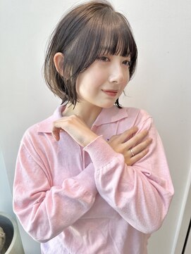 ステア ケース(stair case) 【馬場】大人黒髪前下がり外ハネミニボブ髪質改善トリートメント