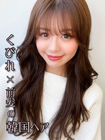 ソア 渋谷(soar)&nbsp;10代20代30代/小顔韓国ヘア/グレーベージュ/黒髪/前髪パーマ