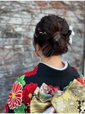 ゆるふわカチモリヘア風 ヘアセット
