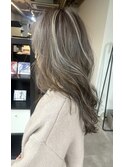 西区新町美容室★roots★大人上品ハイライトカラー白髪ぼかし