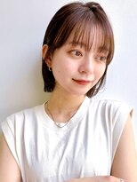 セイドット リー(Say. Ree)&nbsp;Say.ree 切りっぱなしボブマロンベージュ前髪表参道田代美宙