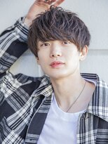 【小久保style】ベリーショートニュアンスパーマグレーベージュ