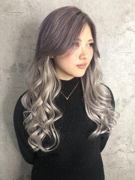 ルーツアイリー 心斎橋(ROOTS IRIE) 10代20代30代シールエクステグラデーションハイトーンロング艶感