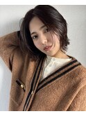 ボブレイヤー×モノトーンラベンダー