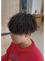 メンズギフト(men's GIFT)&nbsp;刈り上げツーブロックツイストスパイラルパーマメンズマッシュ