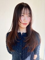 アルバム 池袋(ALBUM) 顔周りレイヤーロング美髪韓国ヘア_ba537251