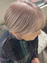 ヌークバイラヴェスト 四日市(neuk by lovest)&nbsp;ショート×白髪ボカシ×ホワイトベージュ