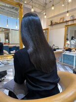 ロンドアベニール 北千住(Lond avenir) ブリーチなしチェリーブラウン髪質改善縮毛矯正酸性ストレート