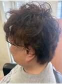セットが簡単ナチュラルパーマ