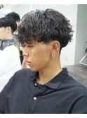 シャドウパーマ波巻きスパイラルツイストスパイラルパーマ心斎橋