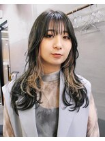 ニール シトロン 名古屋 伏見 丸の内(NEELU citron)&nbsp;インナーカラーミルクティーベージュダブルカラー