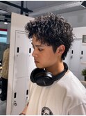 スパイキーピンパーマショートツイスト