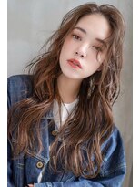 ギークス(GEEKS)&nbsp;【GEEKS渋谷】ロングレイヤー/マロンベージュ/ウルフ/秋冬カラー