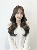 韓国ヘア☆レイヤーカットグレージュくびれヘア