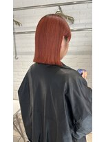 ヴァンカウンシル 春日井店(VAN COUNCIL) ぷつっとボブ×オレンジカラー