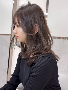 ロンドミラー 博多店(Lond Mirror) 黒髪カタログココアベージュ小顔オリーブグレークラゲヘアー博多