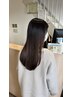 乾かすだけで!ツヤ髪へ☆骨格補正カット+ナチュラルストレート