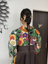 アマング&nbsp;卒業式ヘアーセット