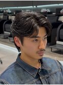 新橋メンズパーマフェザーパーマシャドウパーマセンターパート