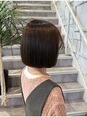 まとまるボブ　切りっぱなし