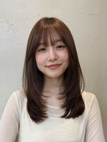 ベル 表参道店(Belle) ワンカールで決まるレイヤースタイル/ヘーゼルベージュ
